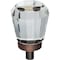 Jeffrey Alexander 1" Overall Length Brushed Oil Rubbed Bronze Faceted Glass Harlow Cabinet Knob G150DBAC - alternate 1